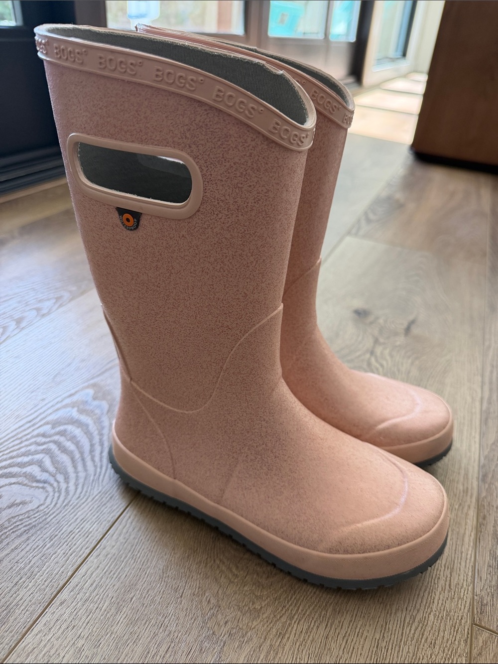 Bogs Kids' Blush Pink Pull-On Waterproof Rain Boots